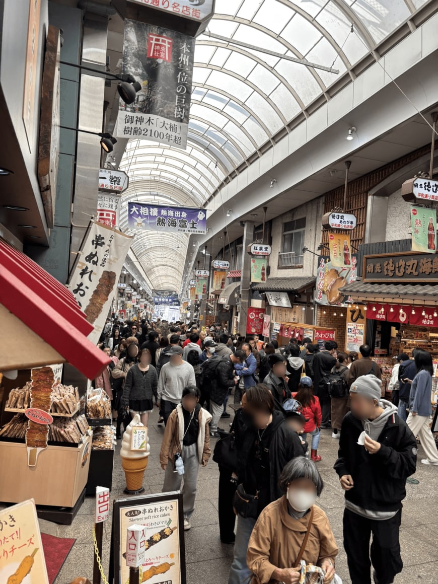 食べ歩きの様子