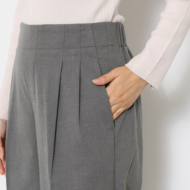 ケユカ公式　美シルエットタックワイドパンツ