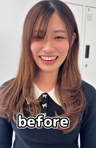イメチェン前の女性