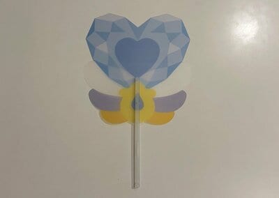 ダイソー、うちわ（変身、Ａ）商品画像