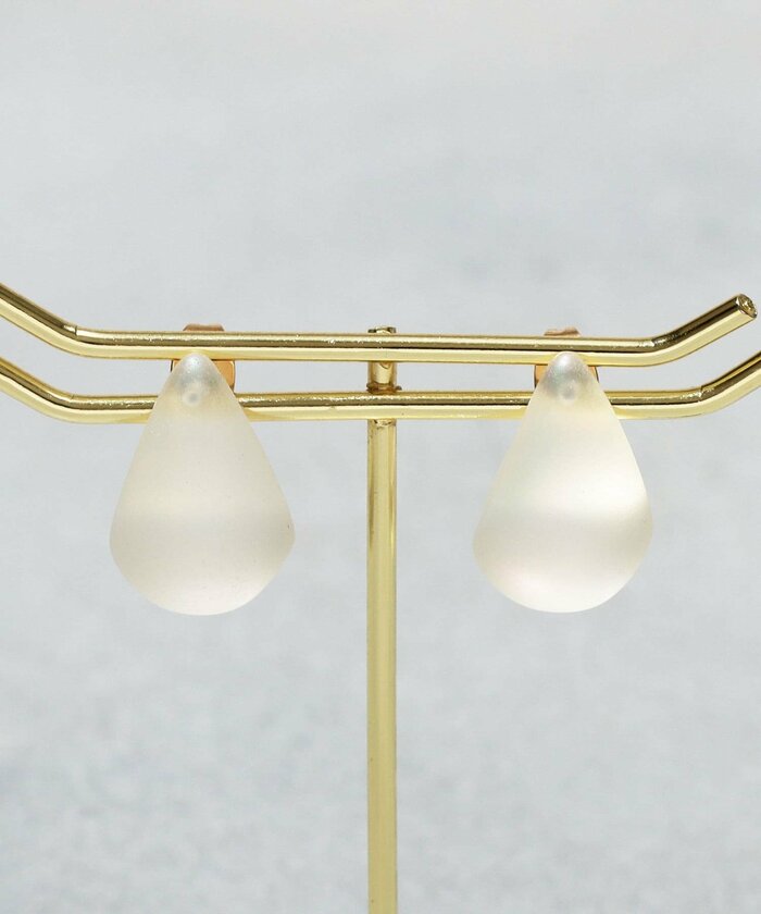 3COINS公式 クリアドロップピアス