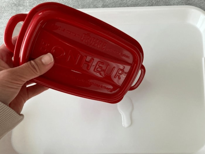 ちょっとした傾きや揺れに対しては、フタの固さで十分汁漏れ対策になりそう！