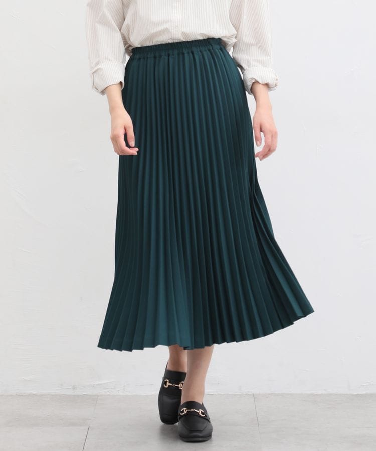 出所：ハニーズ公式通販 プリーツロングスカート