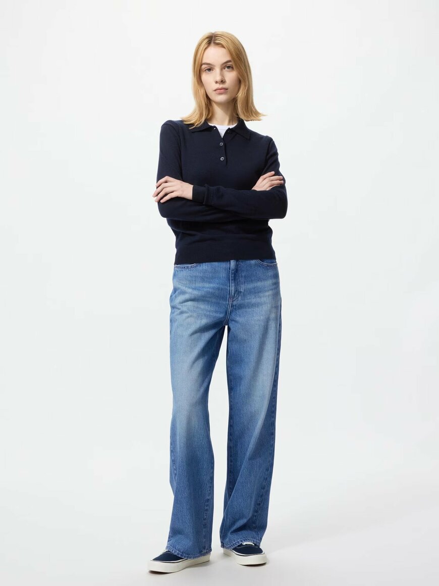 出所：ユニクロ公式 メリノポロセーター