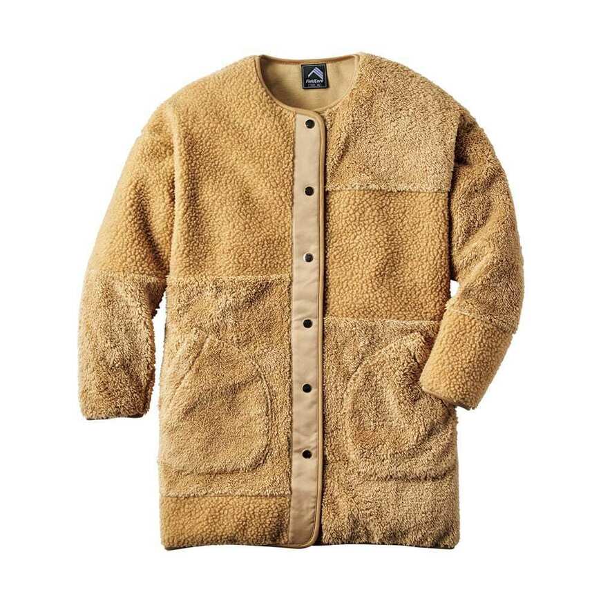 出所：ワークマンオンラインストア レディース防風パッチワークノーカラーロング