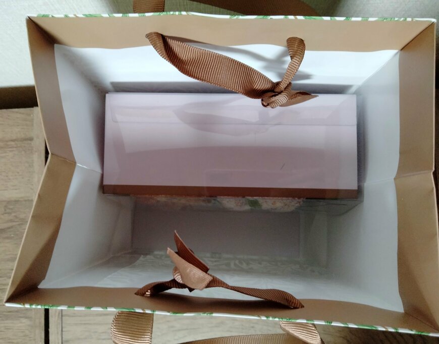 筆者撮影（セリア、ハンドルバッグS 縦 ウィリアム・モリス）