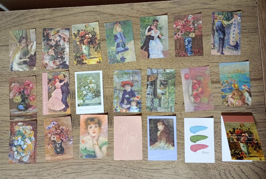 筆者撮影（キャンドゥ、ブック型マスキングシール ルノワール）