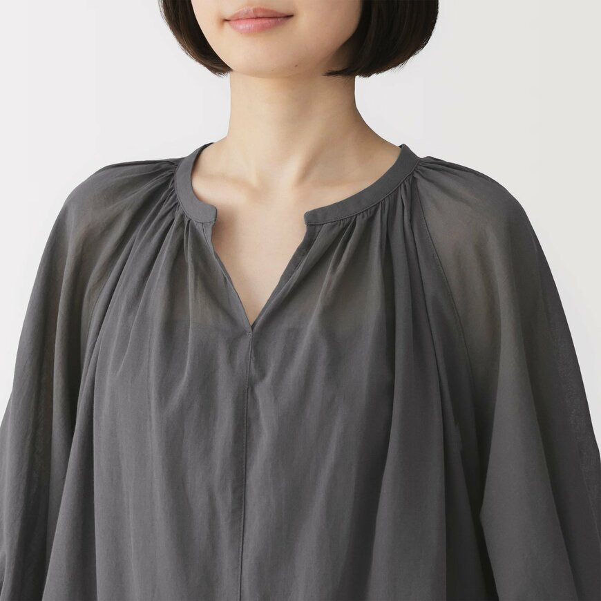無印良品ネットストア　婦人　強撚　シアーミニワンピースの画像