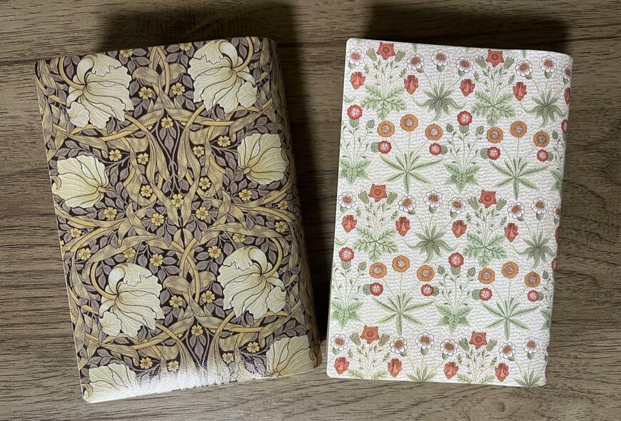 セリア、ノート & ブックカバー A6・文庫本対応サイズ マスターピースコレクション_PI & DA