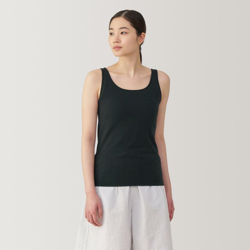 無印良品、婦人　胸のボリュームをおさえるブラタンクトップ商品画像