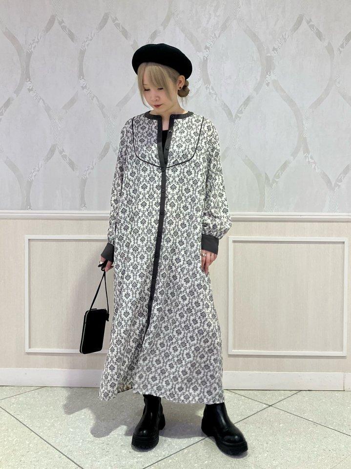 ハニーズ、バンドカラーワンピース画像