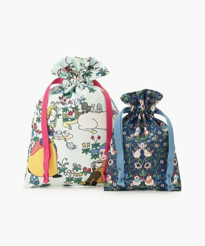 アフタヌーンティー公式 巾着ポーチセット/びじゅチューン!