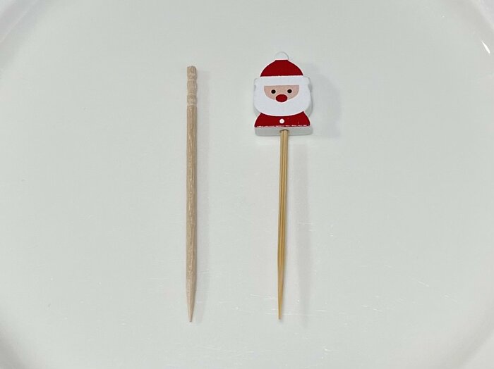 長さは約6.5cmで、一般的によくあるつまようじと同じサイズ感