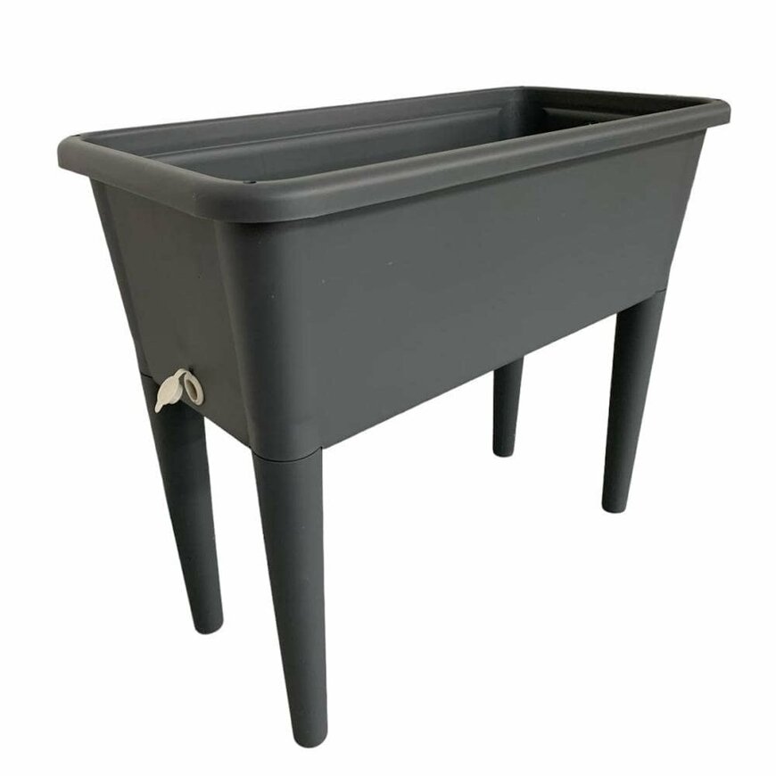 出所：コメリ公式　Breezy Green 脚付きプランター760型　グレー