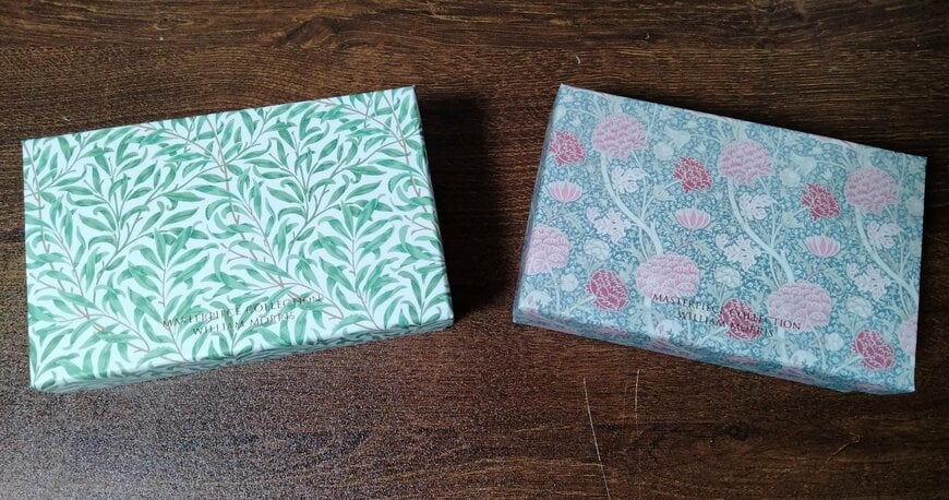 筆者撮影（セリア、ペーパーボックス小 ウィリアム・モリス）