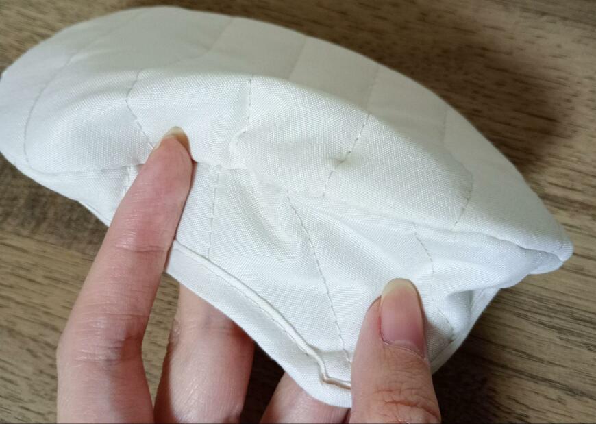 筆者撮影（セリア、ぬいぐるみシュラフ モノトーン）