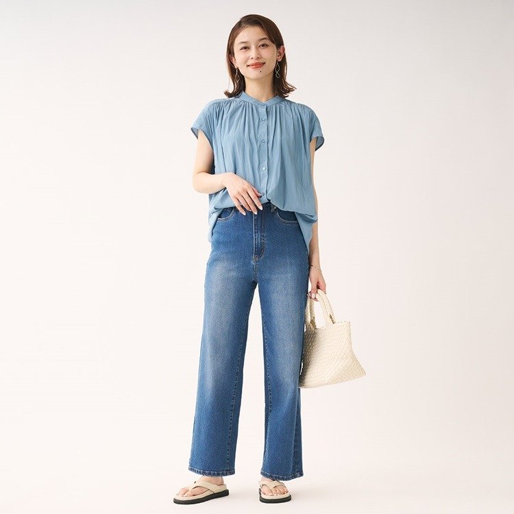 出所：ケユカ公式　プロバンス＆無地ギャザーブラウス