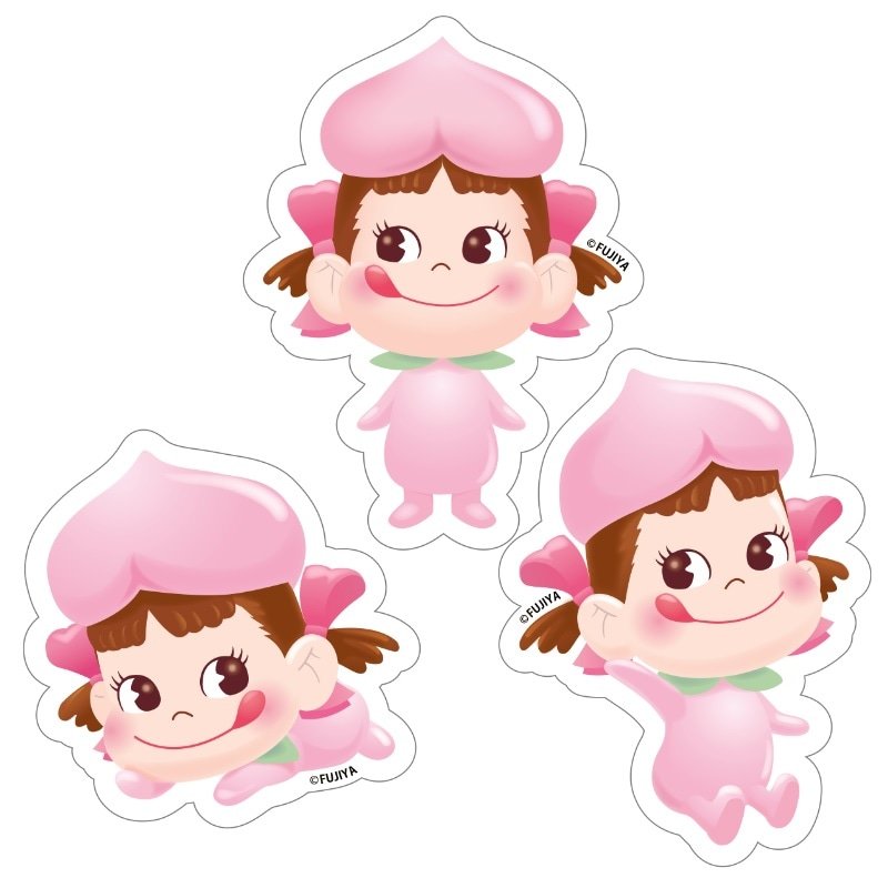 ももぺこ ダイカットステッカー(3枚セット)