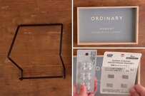 【100均DIY】キャンドゥの木製トレー・セリアのアイアンスタンド・マグネットで...→おしゃれな〈小物フックスタンド〉が作れる！
