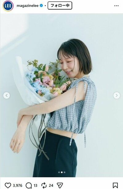 吉岡里帆が登場するLEEのInstagram投稿
