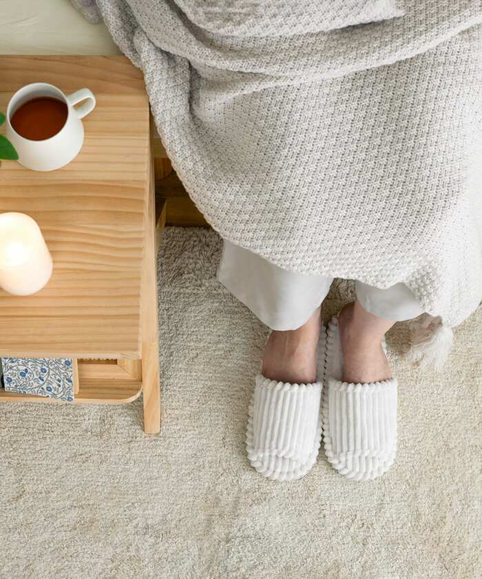 軽くてゆったりめに履けるので、おうちでのリラックスタイムにぴったり