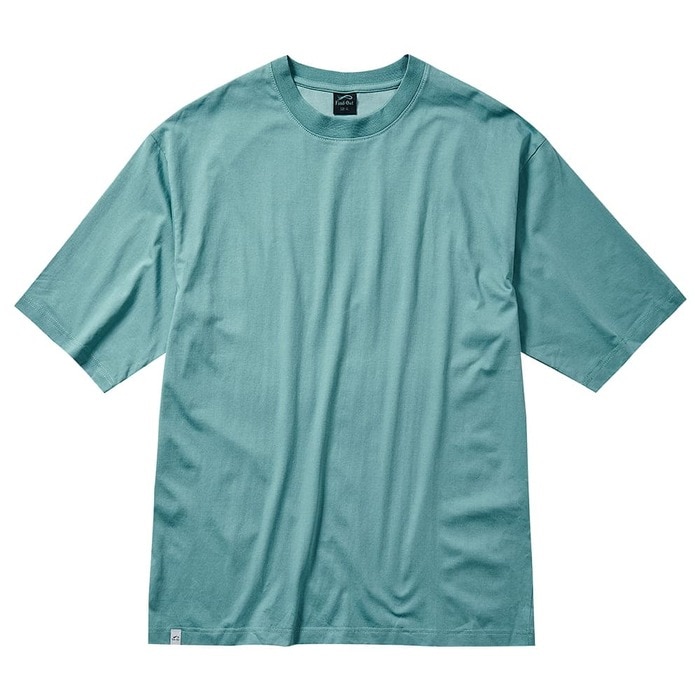 持続冷感-1℃コットン オーバーサイズ5分袖Tシャツ