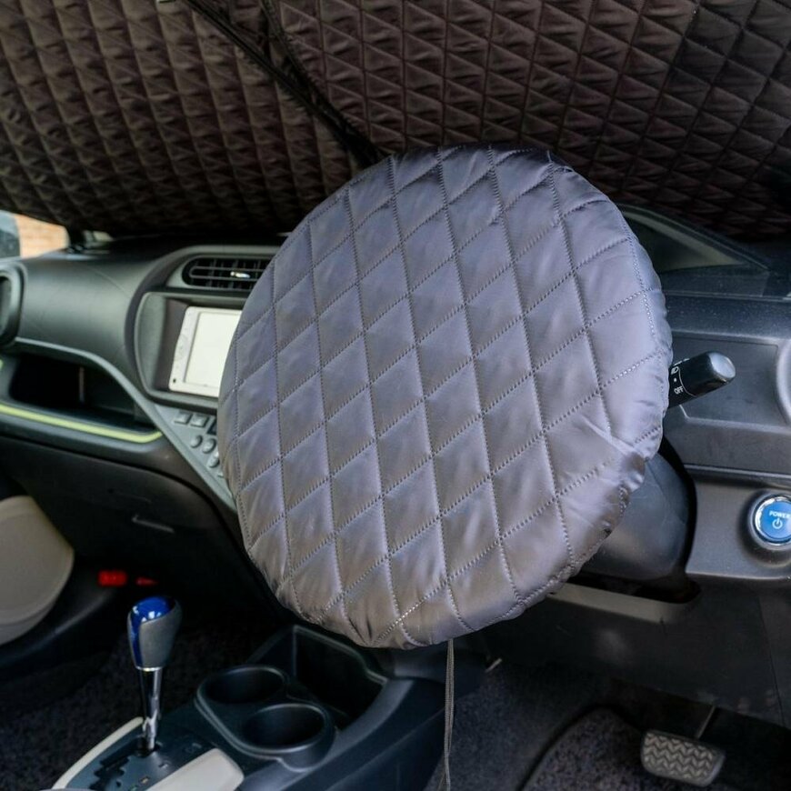 出所：コメリ公式　CRUZARD（クルザード）　キルトPOP-UP　サンシェード　軽自動車・コンパクトカー用　M