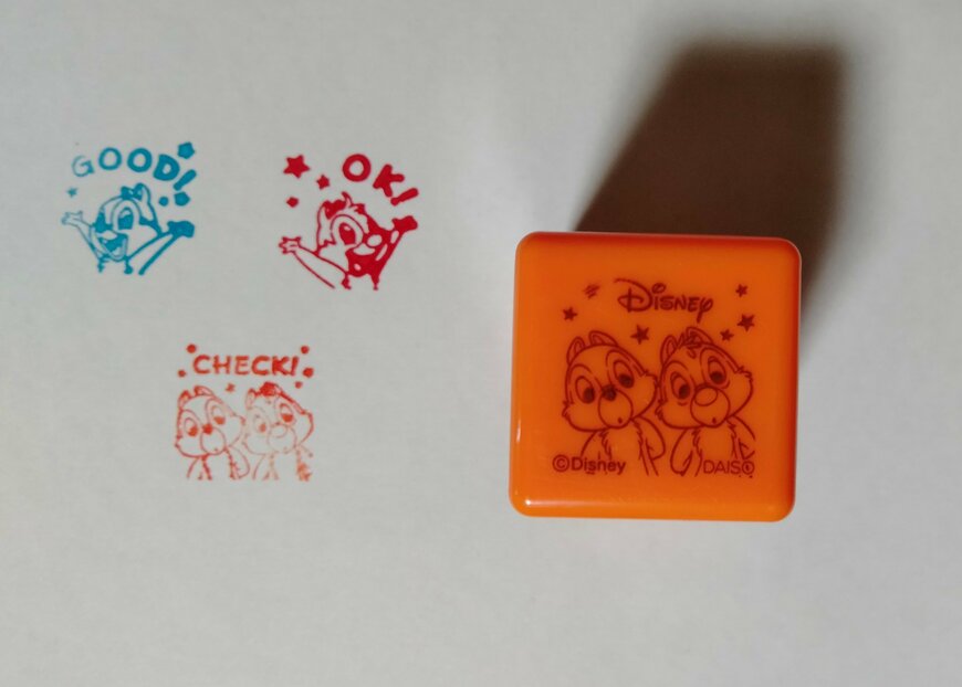 筆者撮影（ダイソー、3段式スタンプ）