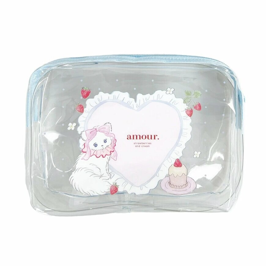 出所：ワッツ公式　NAPPYコラボ amour ポーチ キャット　