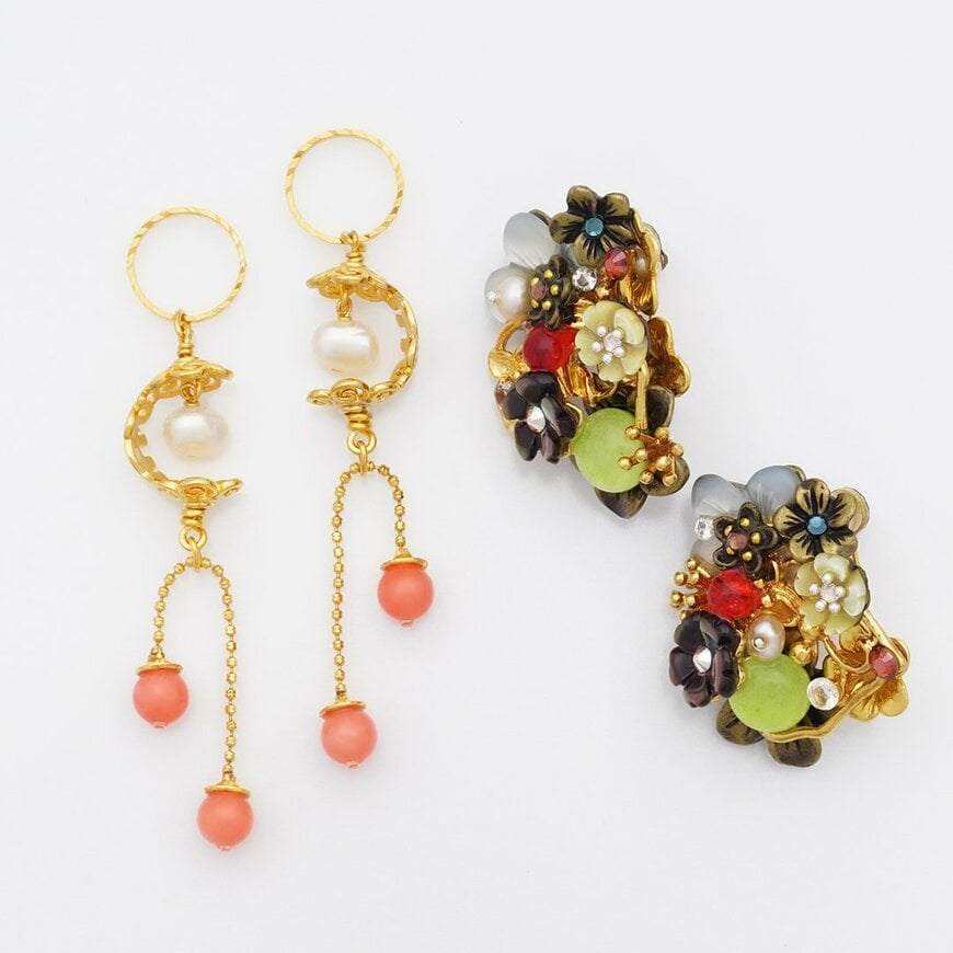 出所：株式会社 ジュエリー京都「ピアスのようなイヤリング「ぴあり」を製作するジュエリー京都　「源氏物語シリーズ・第二弾」新作「末摘花」を7月21日(金)に発売！」