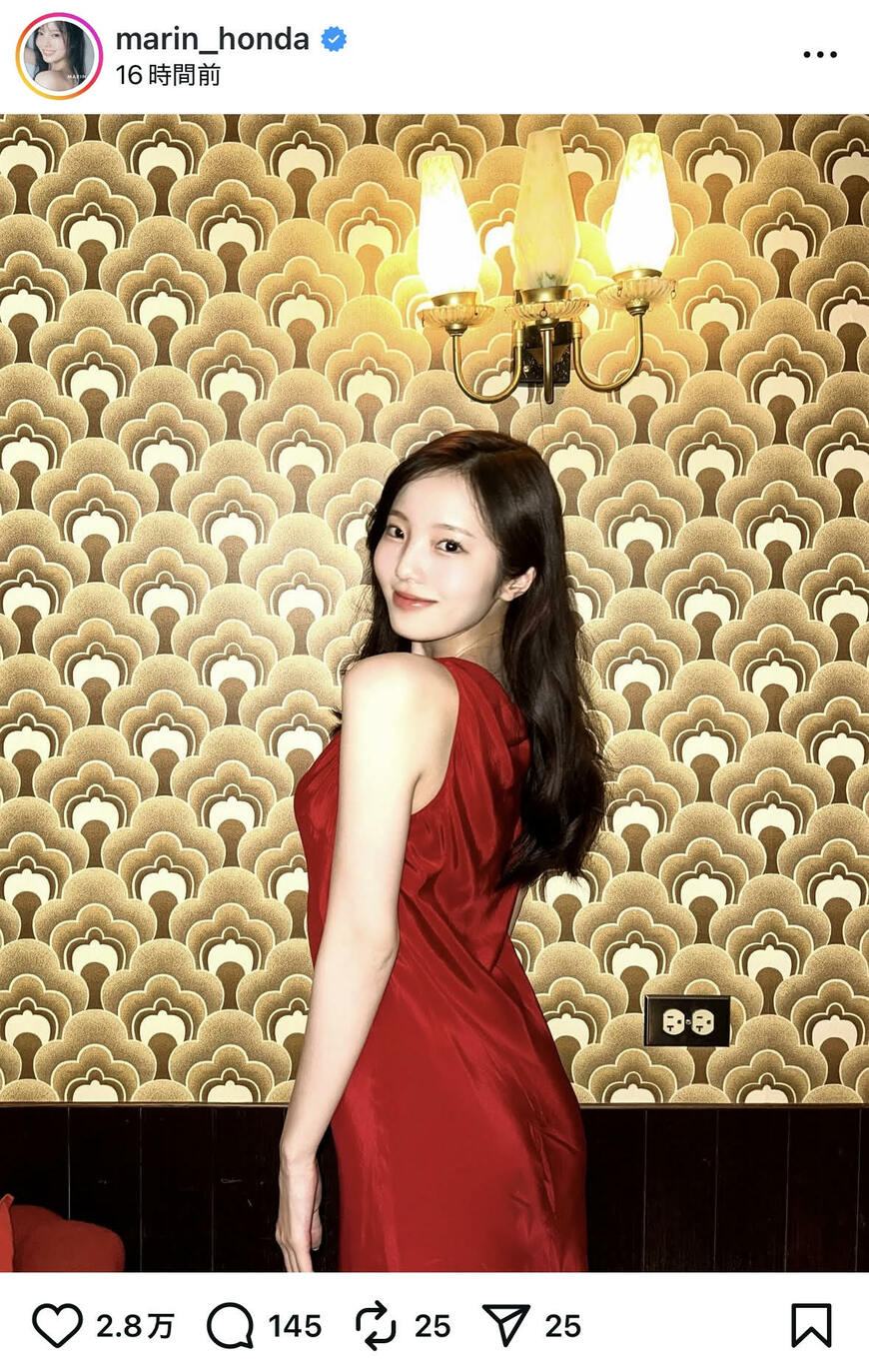 出所：本田真凜のInstagram（＠marin_honda）参照日：2025年8月18日