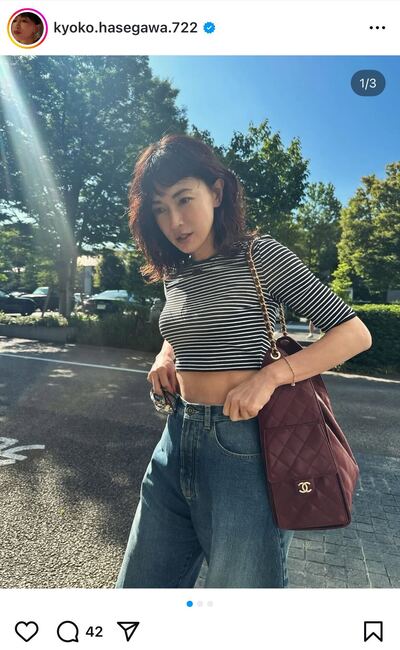出所：長谷川京子のInstagram（kyoko.hasegawa.722）参照日：2025年8月8日