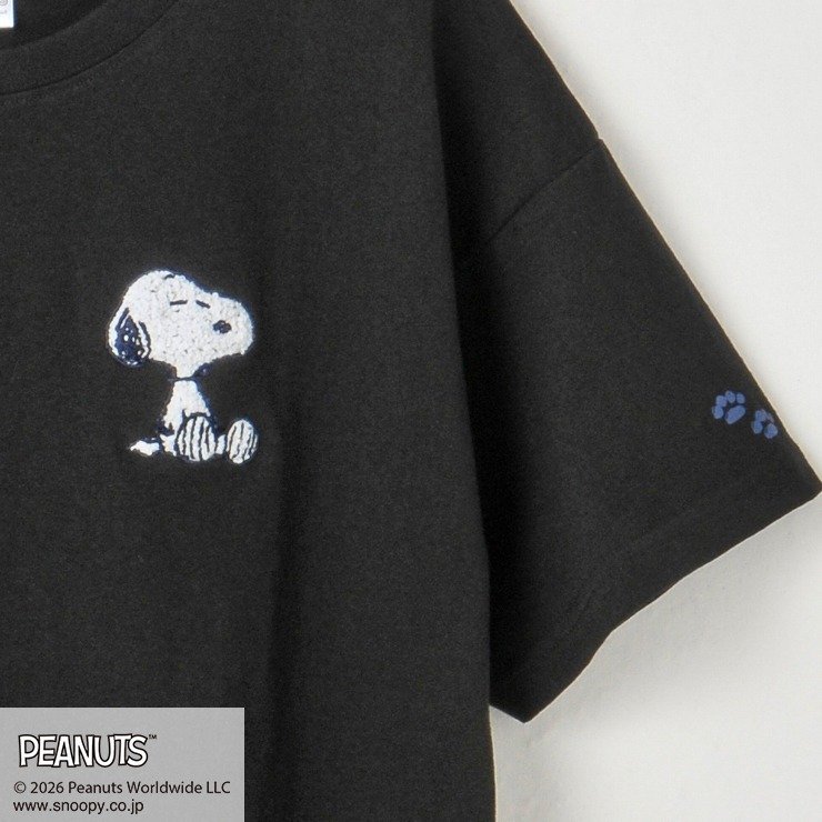 出所：しまむらパーク レディース 半袖Tシャツ（PEANUTS）