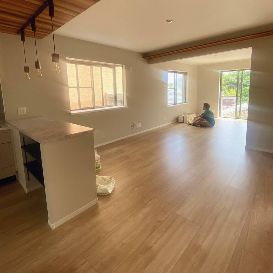 細長いリビング