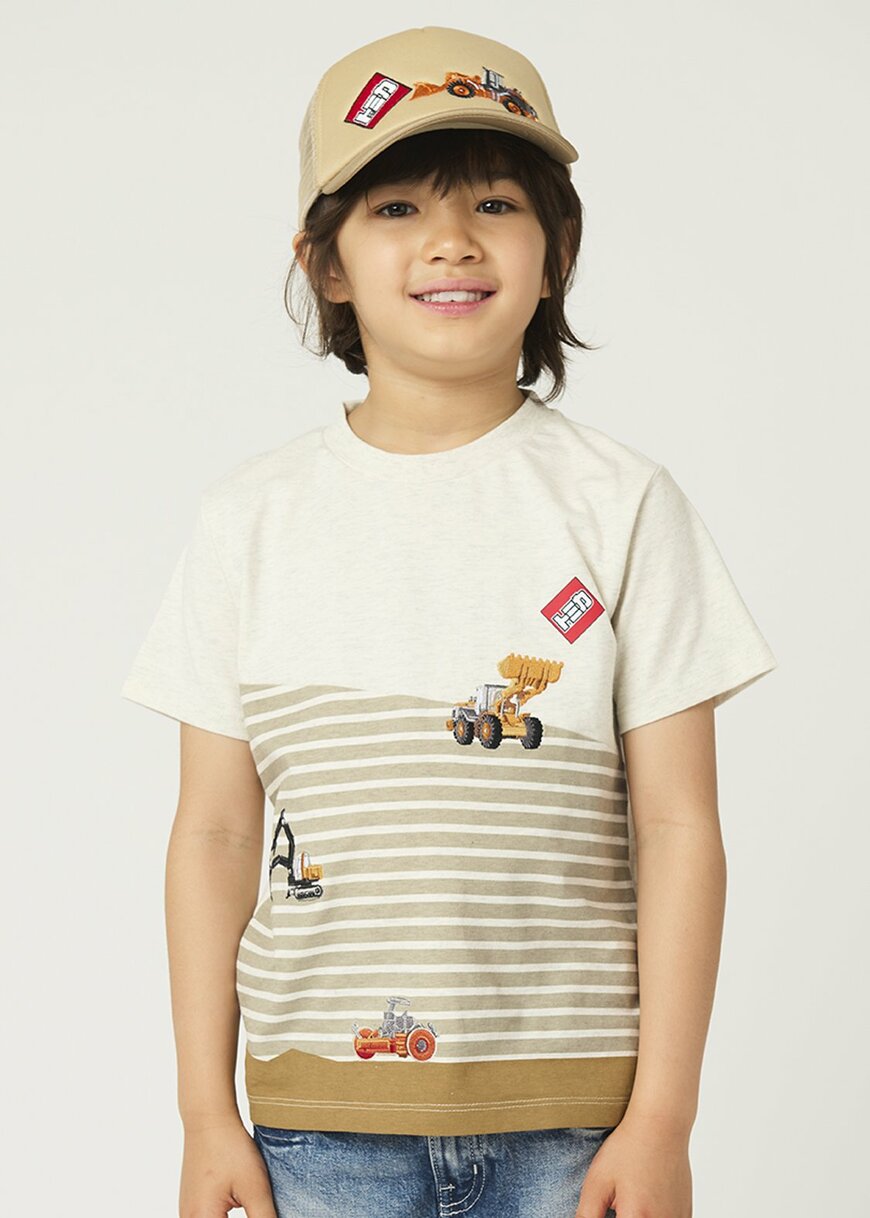 グラニフの建設現場はおまかせ!|キッズTシャツ商品画像