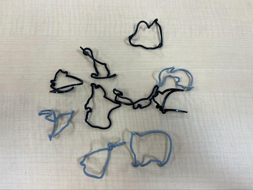 ダイソー、虫よけ輪ゴム（ネコ、10個入り）画像