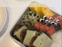 【旦那さんへの手作り弁当】カニカマで作ったカニさんが可愛いすぎる！彩り豊かで食欲をそそります