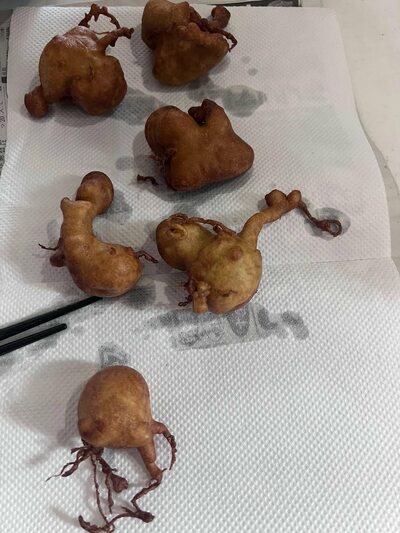 失敗した米粉ドーナツ