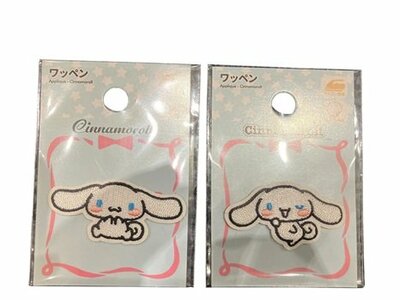 笑顔のシナモン2種類展開「ワッペン（シナモロール）」（110円）