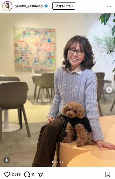 柏木由紀子のInstagram投稿