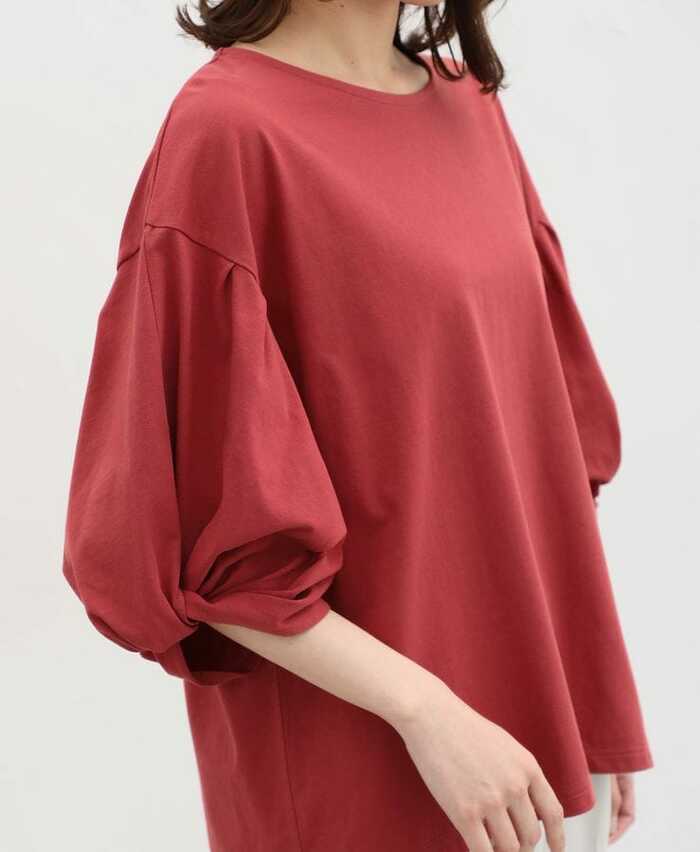 ねじり6分袖トップス