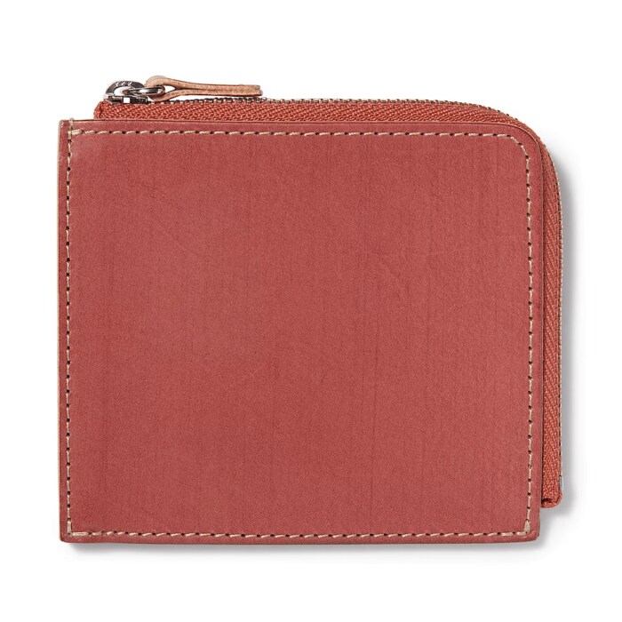 手塗りヌメ革　L字財布