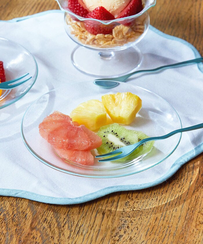 リムカラーガラスプレート