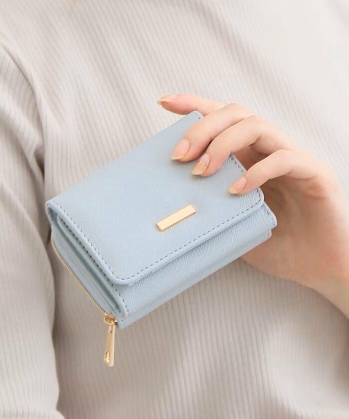 ジップウォレット(サックス)