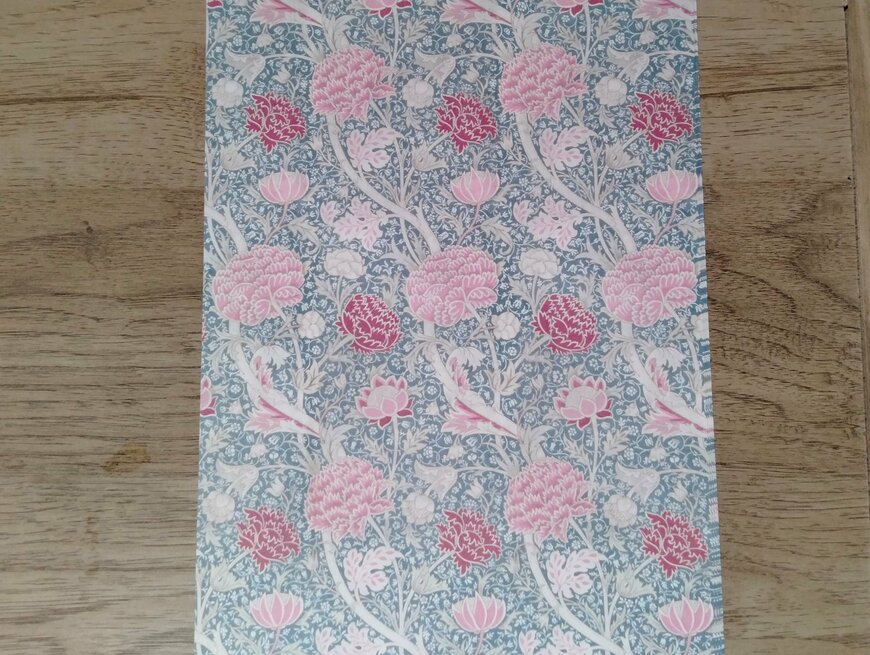 筆者撮影（セリア、A4コラージュペーパー ウィリアム・モリス）