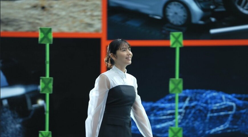 出所：ビーワイディージャパン株式会社「長澤まさみさん、ジャンプや360度回転する車両に驚きの連続　最先端テクノロジーに『知るほど！ありかも、BYD！』　BYD新TV CM、2024年11月29日（金）より全国で放映開始」