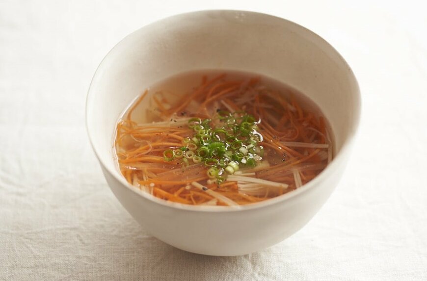 「せん切りにんじんのスープ」