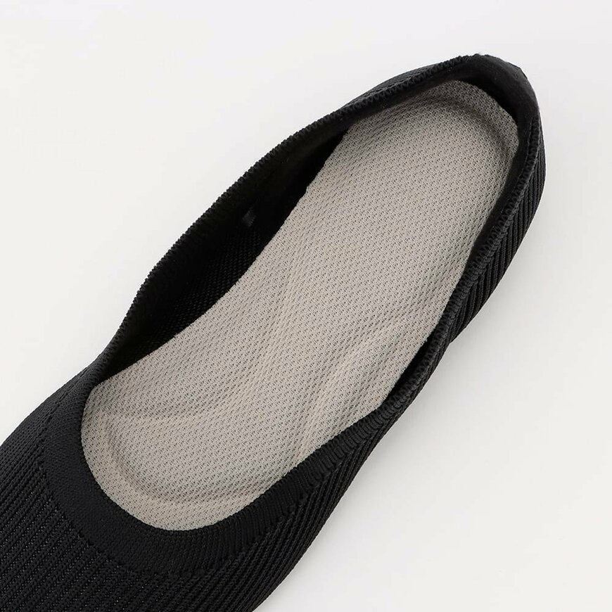 ワークマン公式 レディース 雲の上Wニットパンプススクエアトゥ(中)