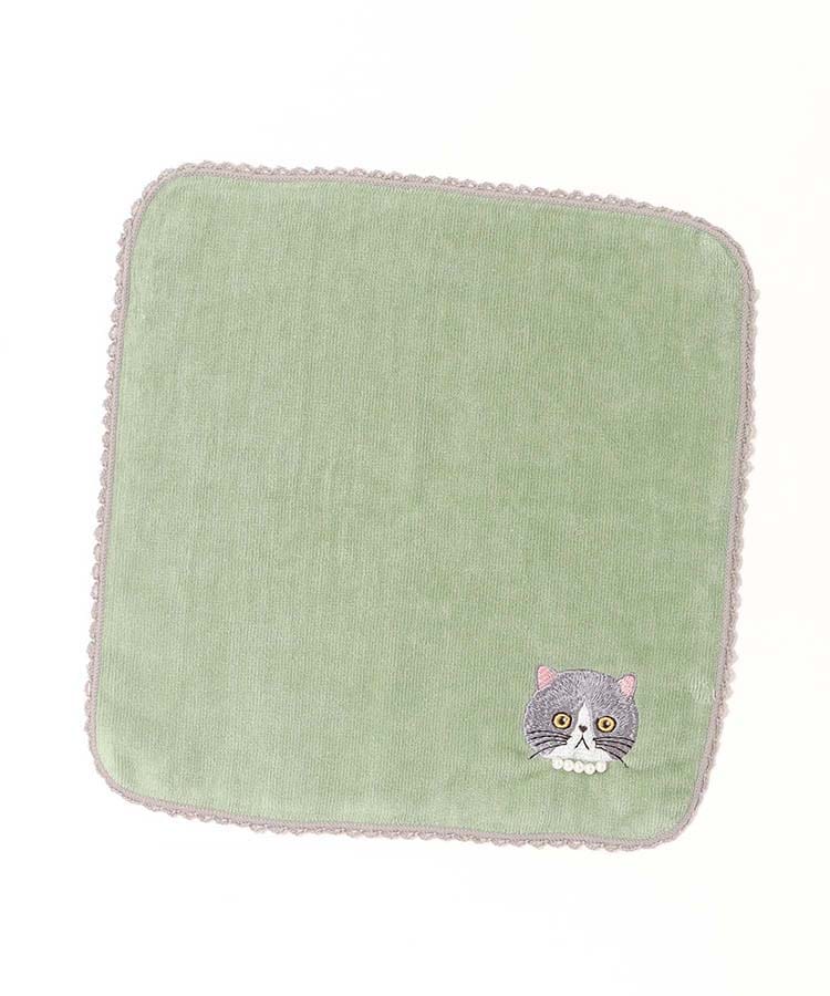 ブルーブルーエ公式 キャットパールタオルハンカチの画像