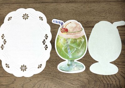 セリア、レターセット 3セット メルティークリームソーダ商品画像